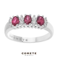Anello Comete Donna in Oro bianco Rubino 0.80 Ct ANB2560 - ANB2560